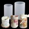 2 Pack Silicone Resin Flower & Candle Mold - Round & 3D Cylinder Molds